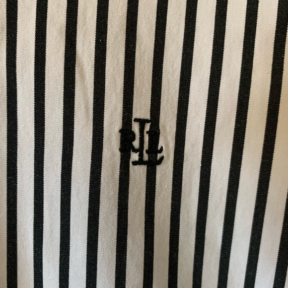 Black and White Striped Women's Top - Picture 6 of 7